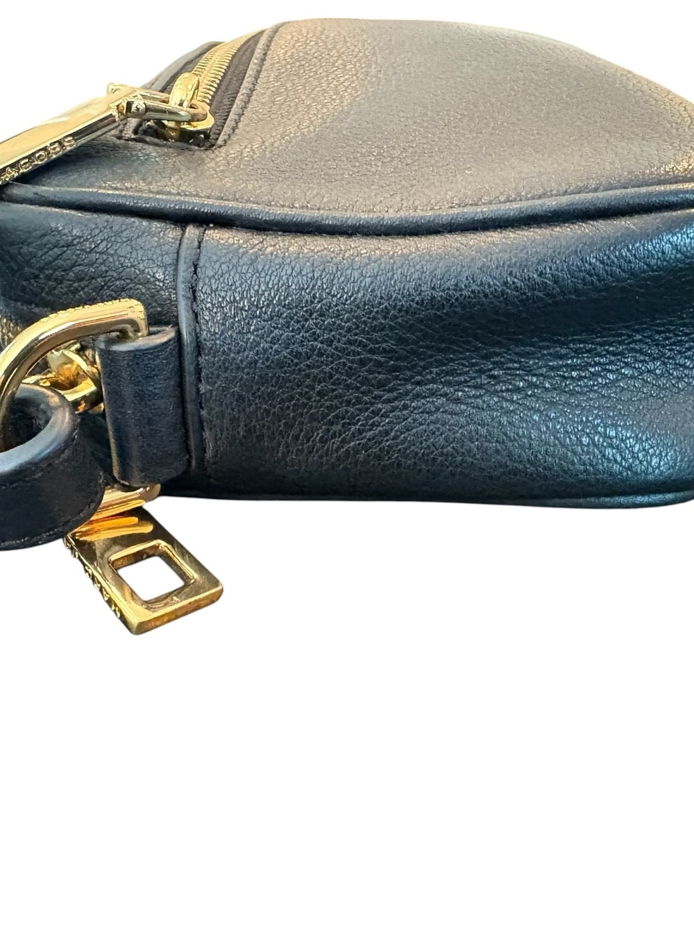 Marc Jacobs Black Leather Zoom Crossbody Bag Black - Picture 5 of 13